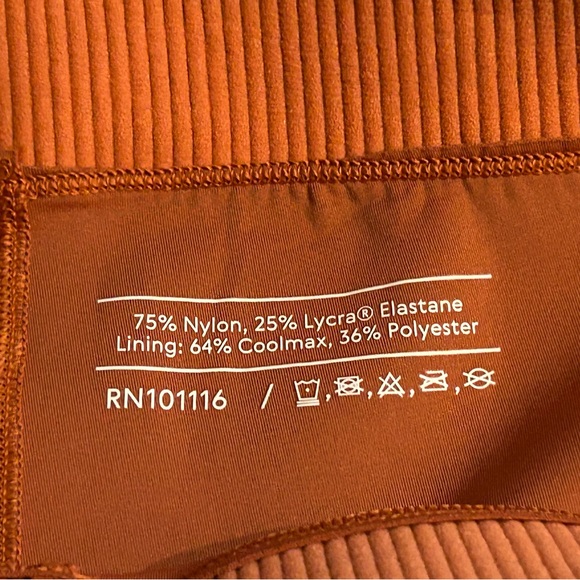 Outdoor Voices Leggings Womens Large Orange Performance Compression Training Gym - Picture 12 of 13